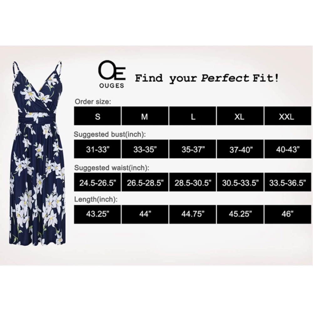 Women's Summer Spaghetti Strap V-Neck Floral Short Party Dress with Pockets - Picture 5 of 5